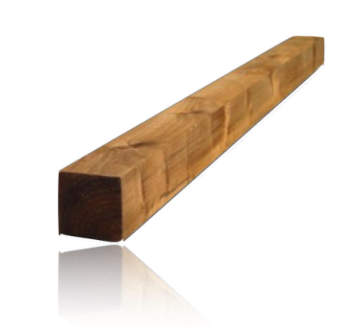 10ft (3m)  Timber Fence Post - 100mm x 100mm